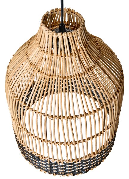 Závěsná lampa GILO Ratan Přírodní