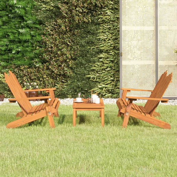 3dílná sada zahradního nábytku Adirondack masivní akácie
