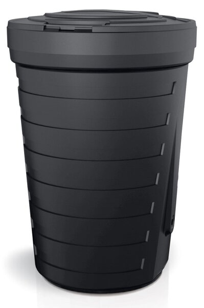 Sud na dešťovou vodu, průměr 64,8 cm, 210 l, černá