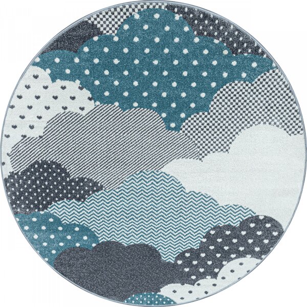 Ayyildiz koberce Dětský kusový koberec Bambi 820 blue kruh - 160x160 (průměr) kruh cm