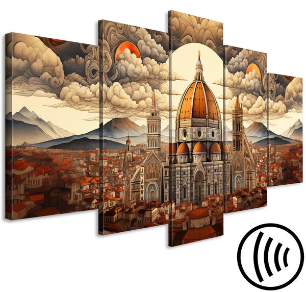 Obraz Florence Cathedral - An Atmospheric Panorama of the Italian City