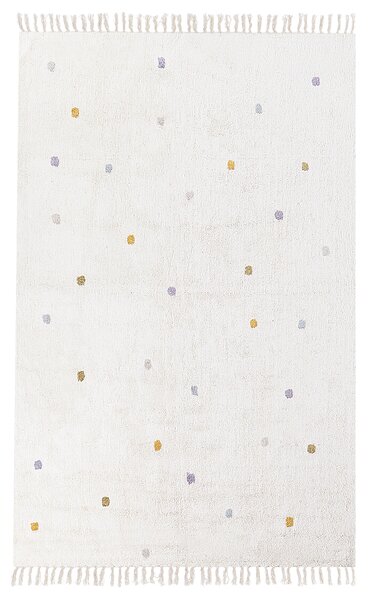 Koberec ASTAF Krémově bílá 140 x 200 cm Bavlna