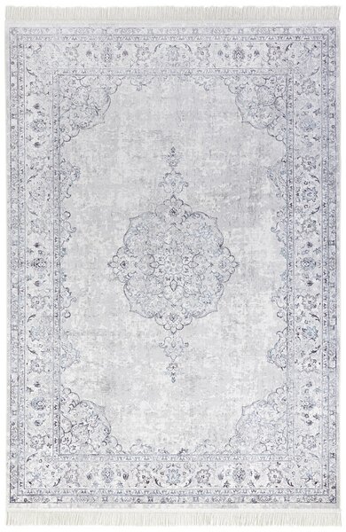 Nouristan - Hanse Home, Kusový koberec Naveh 104384 Pastell-Blue | bílá, modrá Typ: 95x140 cm