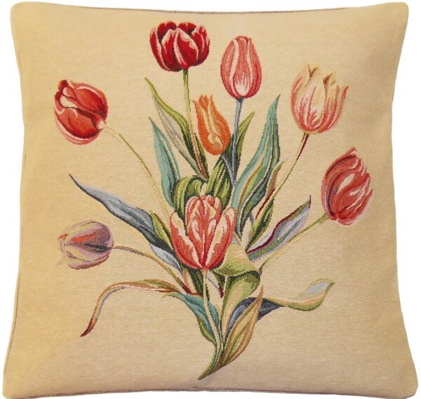 Tulipány - Dekorační polštář s vůní 45 x 45 cm (Gobelín tulipán)