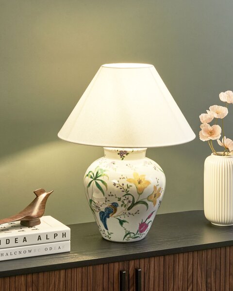 Stolní lampa DIOGO Porcelán Bílá
