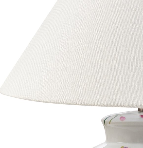 Stolní lampa DIOGO Porcelán Bílá