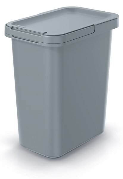 Závěsný odpadkový koš, 12 l, šedá