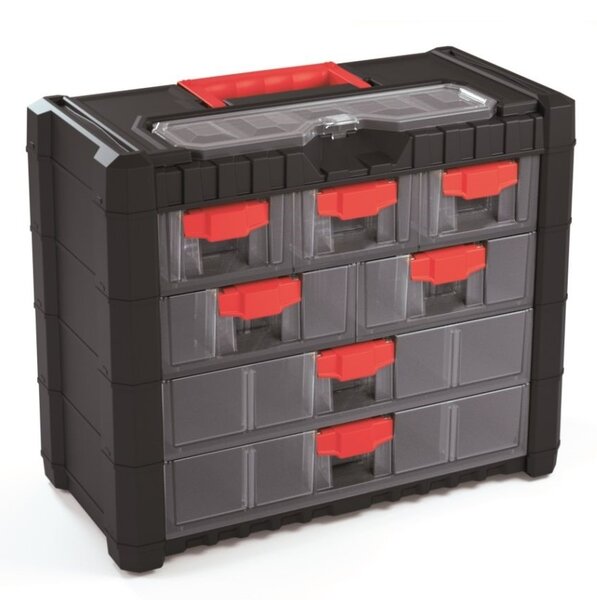 Zásuvkový organizér 40 × 20 × 32,6 cm, černá