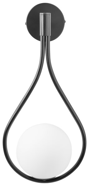 Nástěnná lampa AUROUE Černá Kov