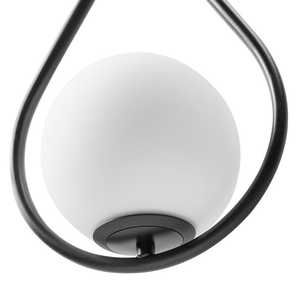 Nástěnná lampa AUROUE Černá Kov