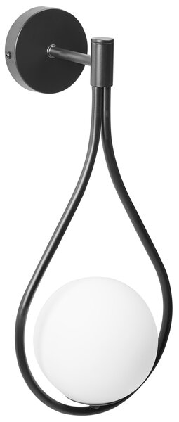 Nástěnná lampa AUROUE Černá Kov