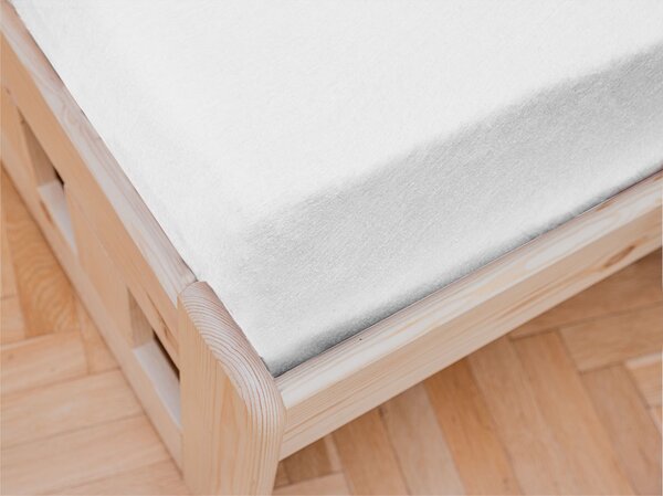 Jersey prostěradlo EXCLUSIVE bílé 140 x 200 cm