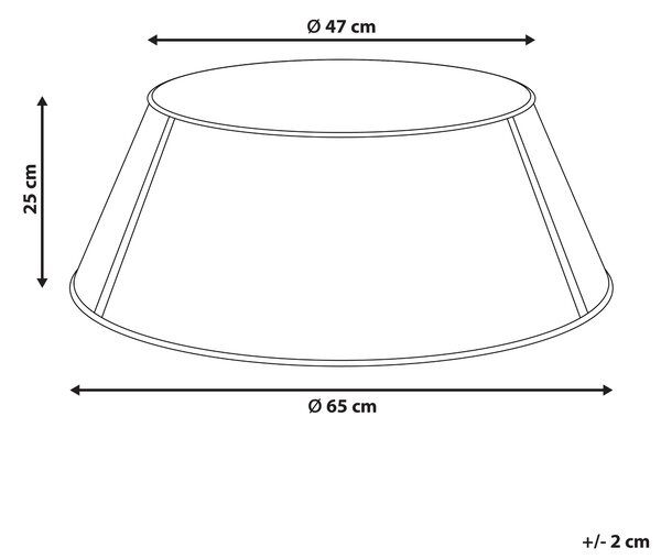 Kryt na stojan vánočního stromku IMATRA Železo Béžová 65 cm
