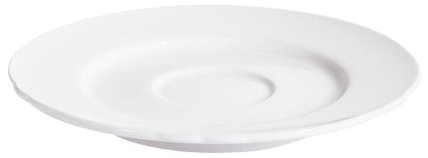 Sada 4 šálků s podšálky ELDERBERRY Porcelán Bílá