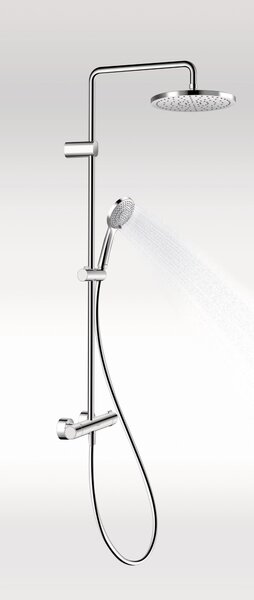 Duravit Shower Systems sprchová sada na stěnu s termostatem chrom TH4282008010