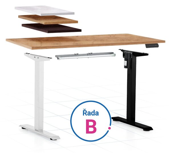 Výškově nastavitelný stůl OfficeTech B, konfigurátor
