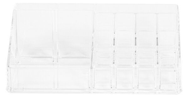 Organizér na kosmetiku Compactor – 15 přihrádek, čirý plast