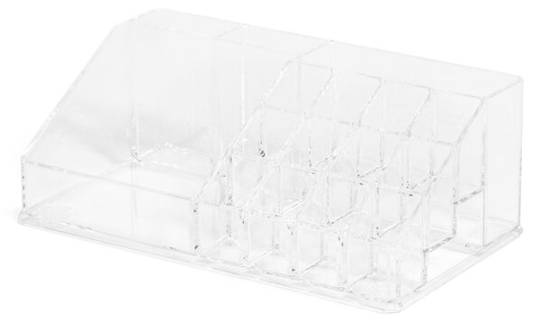 Organizér na kosmetiku Compactor – 15 přihrádek, čirý plast