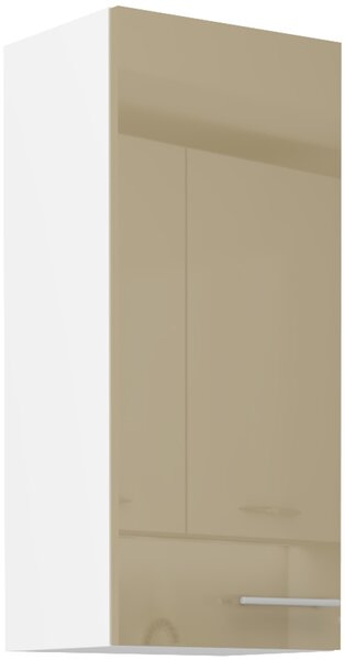 STL 40 cm skříňka horní jednodveřová LARA (výška 90 cm) Barevné provedení: Bílá / Cappucino lesk