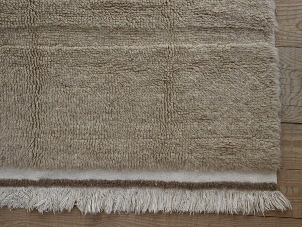 Lorena Canals, DOPRODEJ: 120x170 cm Vlněný koberec Steppe - Sheep Beige, 120x170, béžová, chodba / předsíň