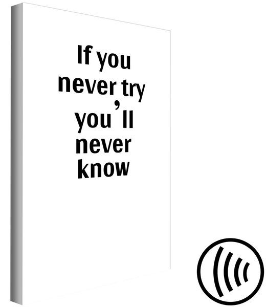 Obraz If You Never Try You'll Never Know (1-dílný) vertikální