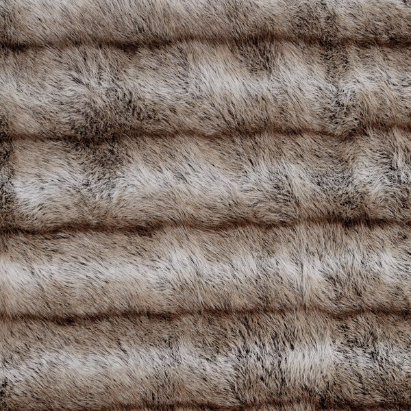 Skinnwille Home Collection Polštář Hunter Brown, umělá kožešina, 50x90 cm