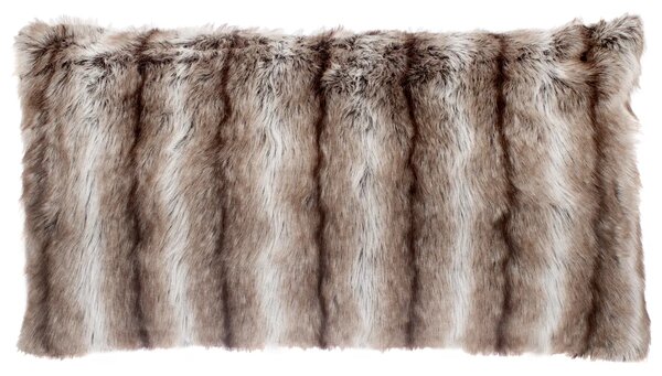Skinnwille Home Collection Polštář Hunter Brown, umělá kožešina, 50x90 cm