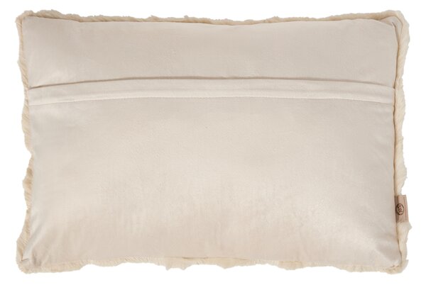 Skinnwille Home Collection Polštář Misty Beige, umělá kožešina, 60x40 cm