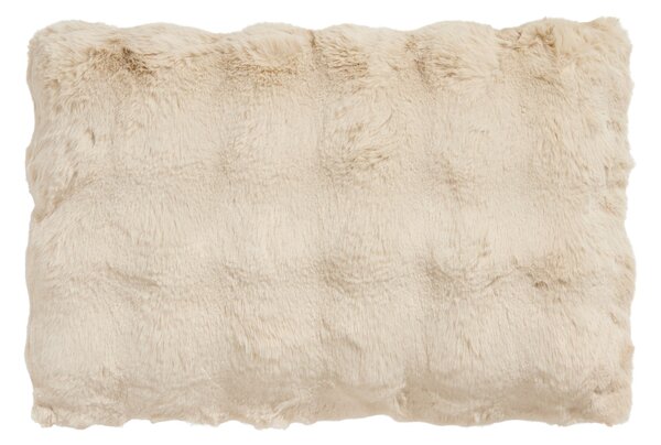 Skinnwille Home Collection Polštář Misty Beige, umělá kožešina, 60x40 cm
