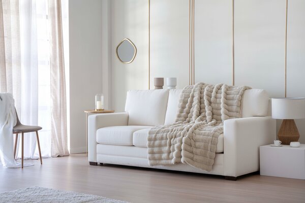 Textil Antilo Hřejiivý přehoz Cedric Beige, béžový, 235x270 cm