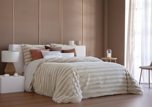 Textil Antilo Hřejiivý přehoz Cedric Beige, béžový, 235x270 cm