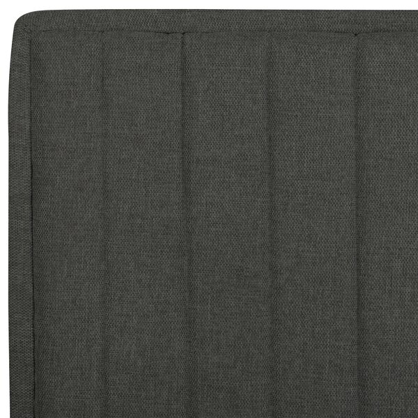 Polohovací postel Tkanina CASTELLAN 80 x 200 cm Tmavě šedá