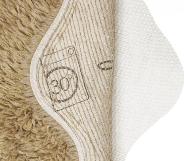 Lorena Canals, DOPRODEJ: 75x110 tvar kožešiny cm Vlněný koberec Woolly - Sheep Beige, 75x110 tvar kožešiny, béžová, dětský pokoj