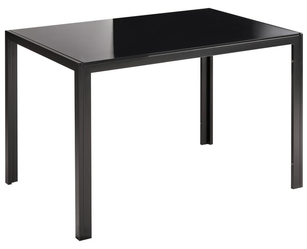 Jídelní stůl LAVOS Černá 120 cm 80 cm Bezpečnostní sklo