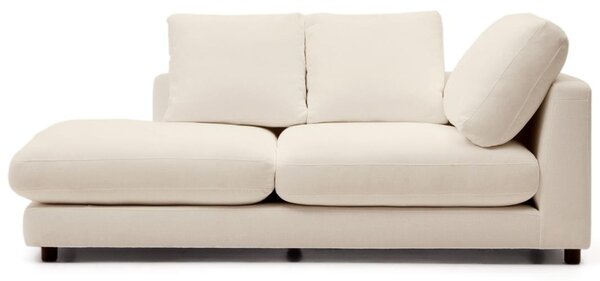 Kave Home Béžová lenoška Gala 193 cm, levá