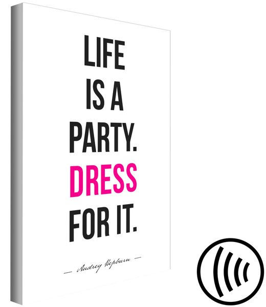 Obraz Life Is a Party (1 kus) vertikální