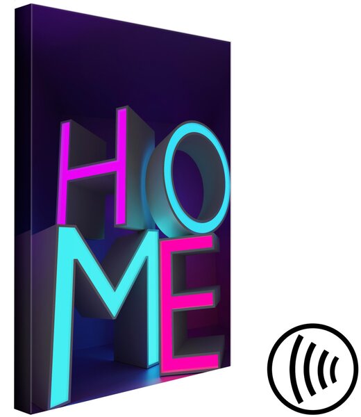 Obraz Neon Home (1 panel) vertikální