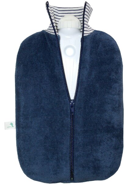 HUGO-FROSCH Termofor Hugo Frosch Marine - Eco Classic Comfort s obalem z BIO bavlny na zip - modrý