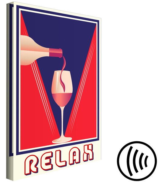 Obraz Relax a víno (1-dílný) vertikální
