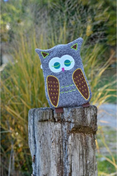 HUGO-FROSCH Dětský termofor Hugo Frosch Eco Junior Comfort s motivem sovy – 25 x 16 cm