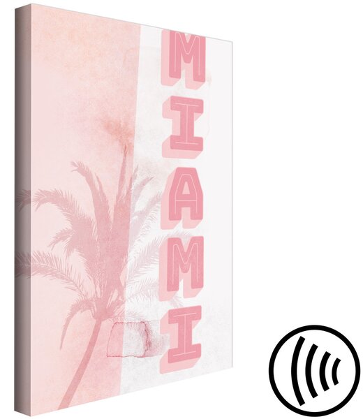 Obraz Neonové město - růžová písmena uspořádaná do nápisu Miami