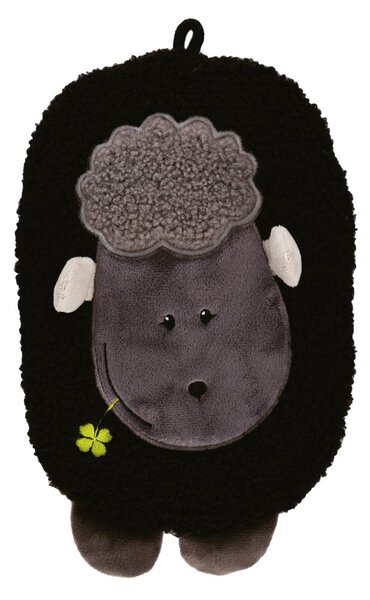HUGO-FROSCH Dětský termofor Hugo Frosch Eco Junior Comfort s motivem ovečky - černá