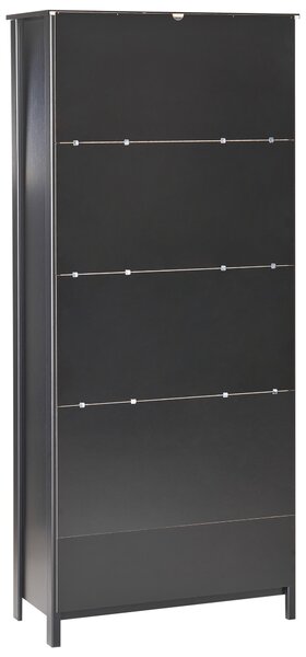 Skleněná vitrína NORNALUP 80 cm Černá