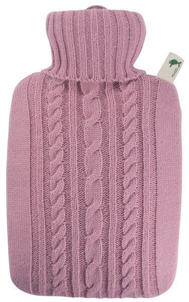 HUGO-FROSCH Termofor Hugo Frosch Classic s pleteným obalem - pastelově růžový