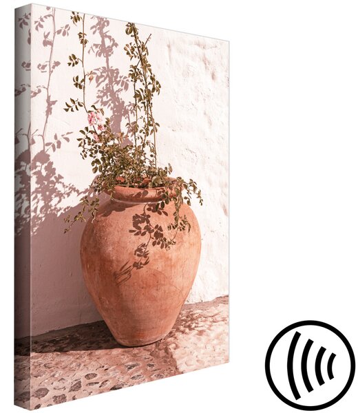 Obraz Rostlina v džbánu - květinky vyrůstající z hlinité nádoby