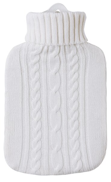 HUGO-FROSCH Termofor Hugo Frosch Classic s bílým pleteným obalem