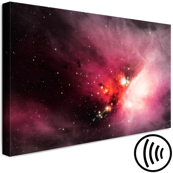 Obraz Mlhovina Rho Ophiuchi - nově zrozené hvězdy na růžové obloze
