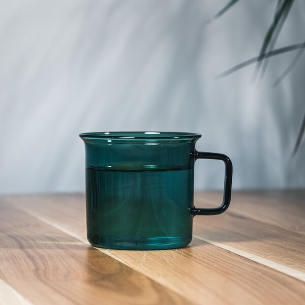 Muurla Hrnek Glass 0,35l, modrozelený