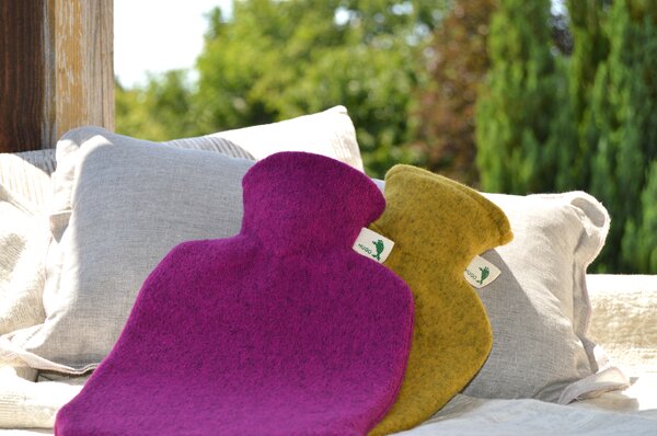 HUGO-FROSCH Termofor Hugo Frosch Classic s pleteným obalem - malina
