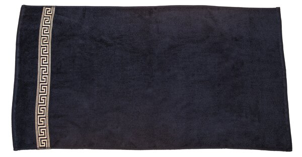 Ručník GREEK 50 x 90 cm černý, 100% bavlna